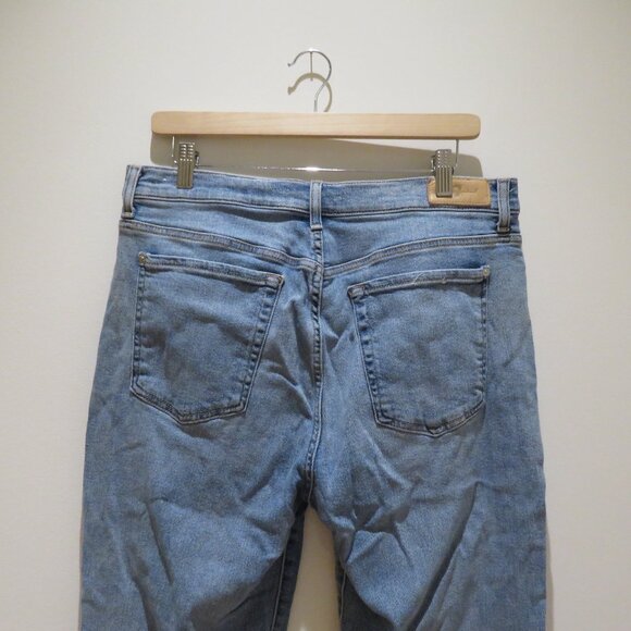 7 FOR ALL MANKIND High Waist Josefina Jeans in Light Blue Denim Casual - Picture 7 of 10